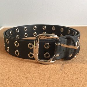 Calvin Klein Black Grommet Belt